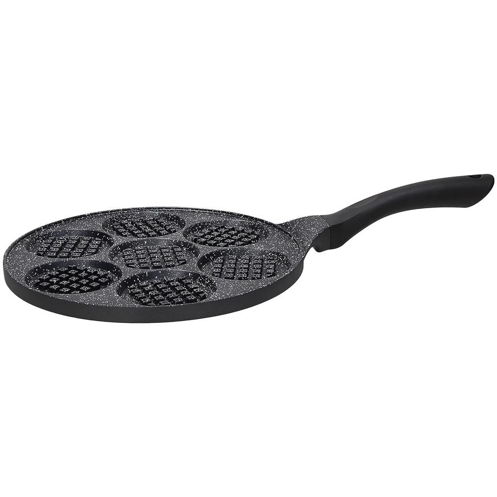 Premium Black Padella- Waffel Cm 26 Grigliata, Adatto Ad Induzione - Foto 1