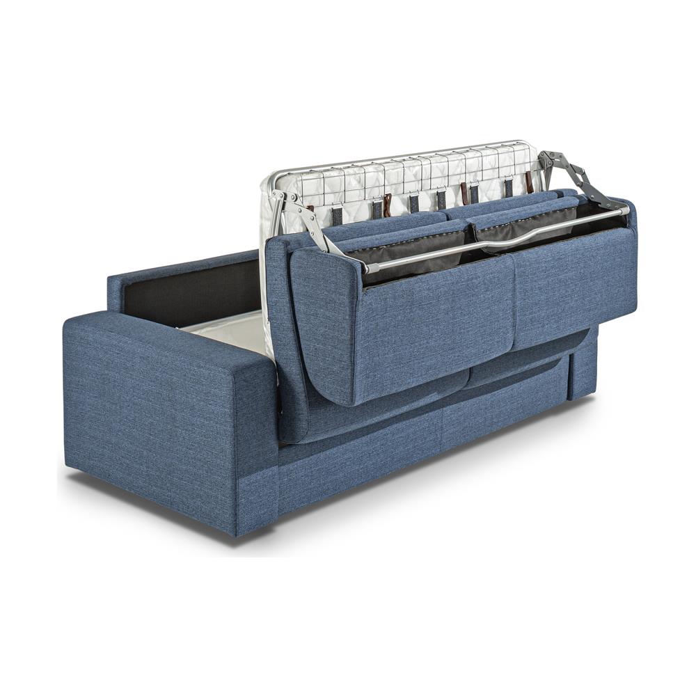 Divano Letto, Modello Mimosa, Ottimo Compromesso Tra Il Classico Divano E Il Divano Letto, Materasso 140x195xh14 Cm, Dimensioni Divano 198x87xh86 Cm - Foto 4