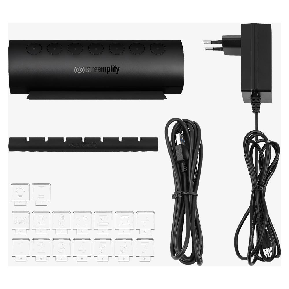 HUB CTRL 7 USB 3.2 Gen 1 (3.1 Gen 1) Type-A Nero - Foto 2