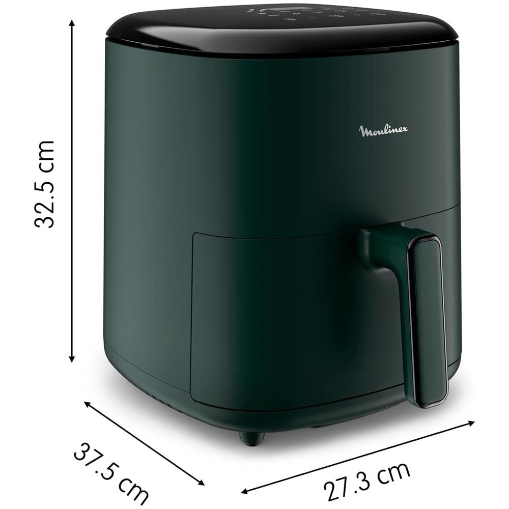 Friggitrice ad Aria Easy Fry Max EZ245320 Capacità 5 Litri 1500 Watt Colore Nero. Verde - Foto 4