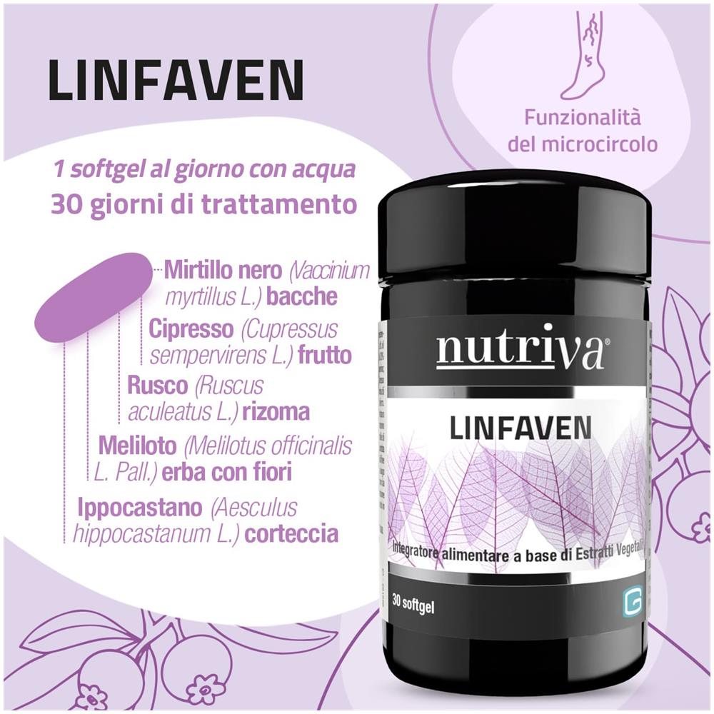 Nutriva Linfaven 30 Capsule Softgel - Foto 1
