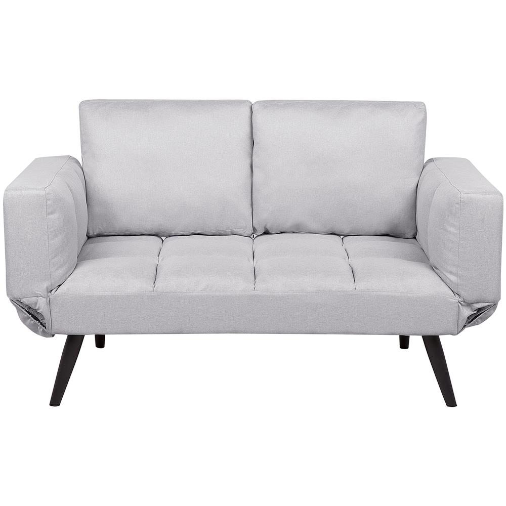 Divano Letto Con Rivestimento Grigio Chiaro Brekke - Foto 1