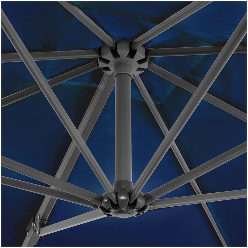 Ombrellone A Sbalzo Con Palo In Alluminio Azzurro 250x250 Cm - Foto 2