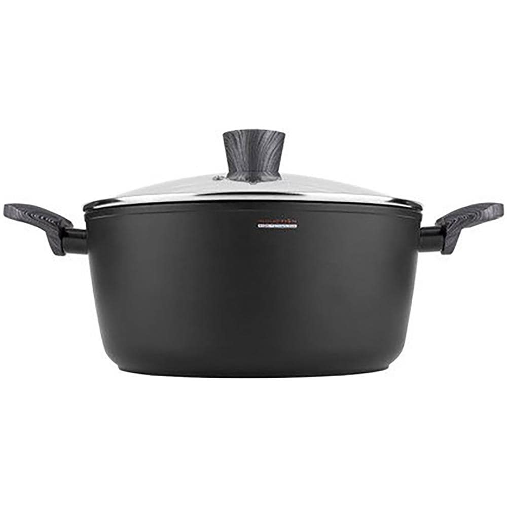 Bono Casseruola Alta Induzione, 20cm, 2,5 Litri, Coperchio In Vetro, Antiaderente Nero - Foto 1