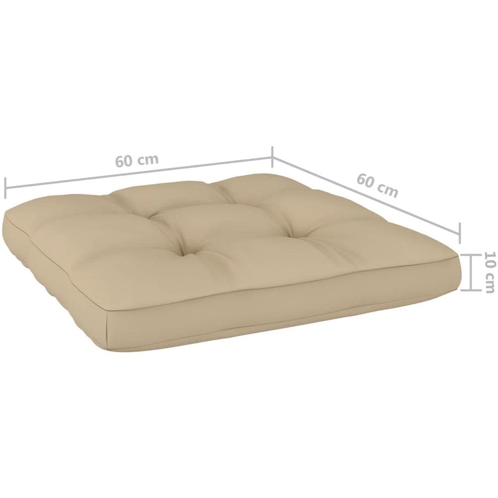 Sedie da Giardino 2 pz e Cuscini Beige Legno Pino Impregnato - Foto 7