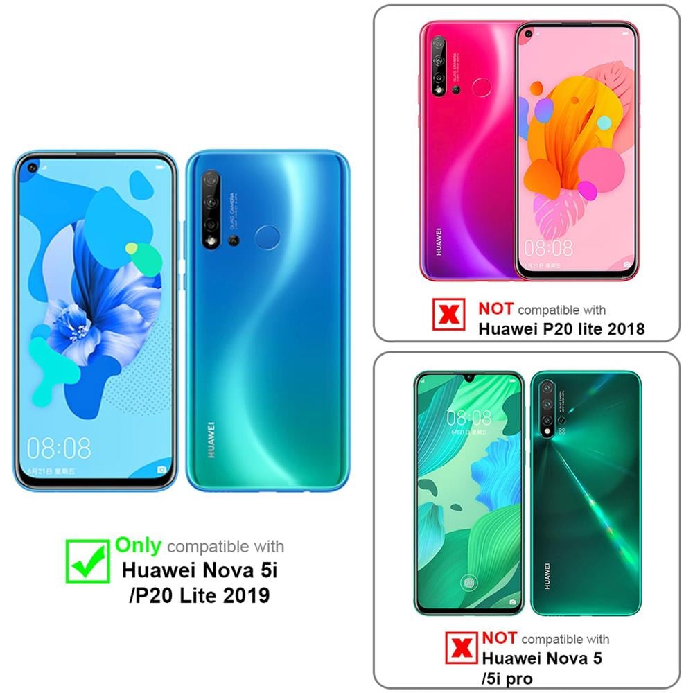 3x Pellicola Di Armatura Compatibile Con Huawei Nova 5i / P20 Lite 2019 In Elevata Trasparenza - 3x Vetro Temperato (tempered) Di Protezione Del Display In Durezza 9h Con 3d Touch - Foto 2