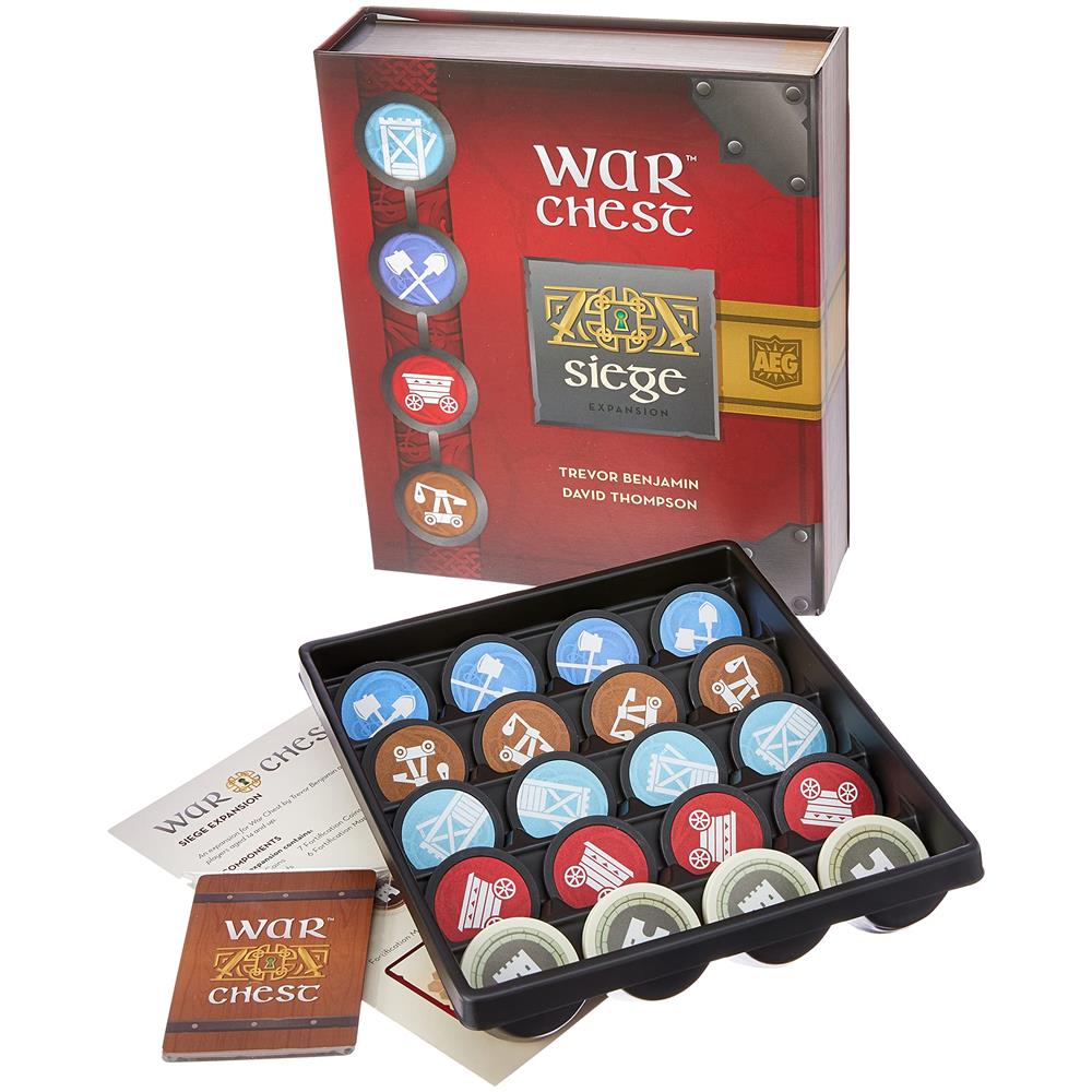 Espansione War Chest Siege - Gioco Da Tavolo Strategico, Sfida Simile Agli Scacchi, Astratto, Facile Da Imparare, Da 2 A 4 Giocatori, Tempo Di Gioco Di 30 Minuti, Dai 14 Anni In Su, Gruppo t (aeg) - Foto 1