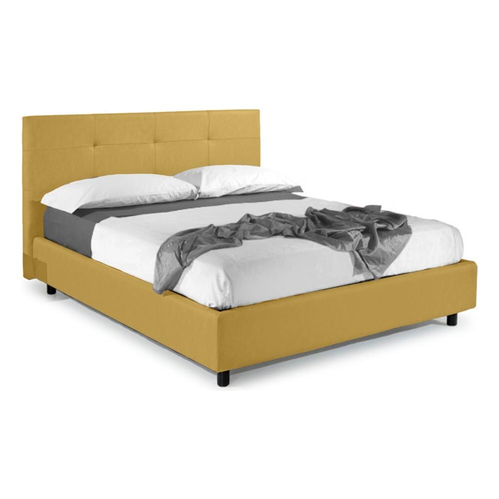 Letto Matrimoniale, Modello Saint Tropez, E Uno Tra I Modelli Piu Apprezzati Per Il Suo Rapporto Prezzo Qualita, Rete A Doghe 180x200 Cm, Compreso Box Contenitore, Rivestimento Giroletto Sfoderabile, Made In Italy - Foto 1