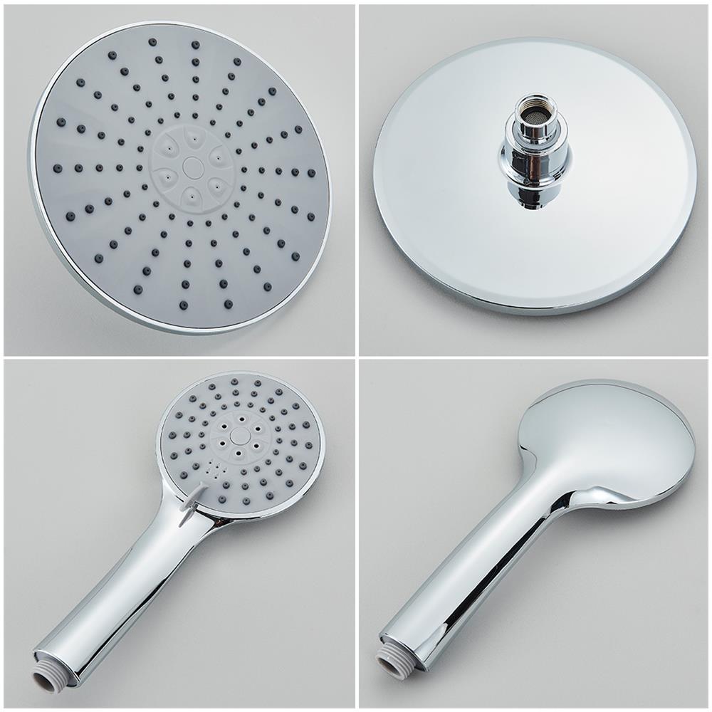 Pannello doccia, Blackswan, modello M7004 nero con soffione, display digitale, bocca di erogazione e funzioni SPA, dimensioni 111 cm - Foto 4