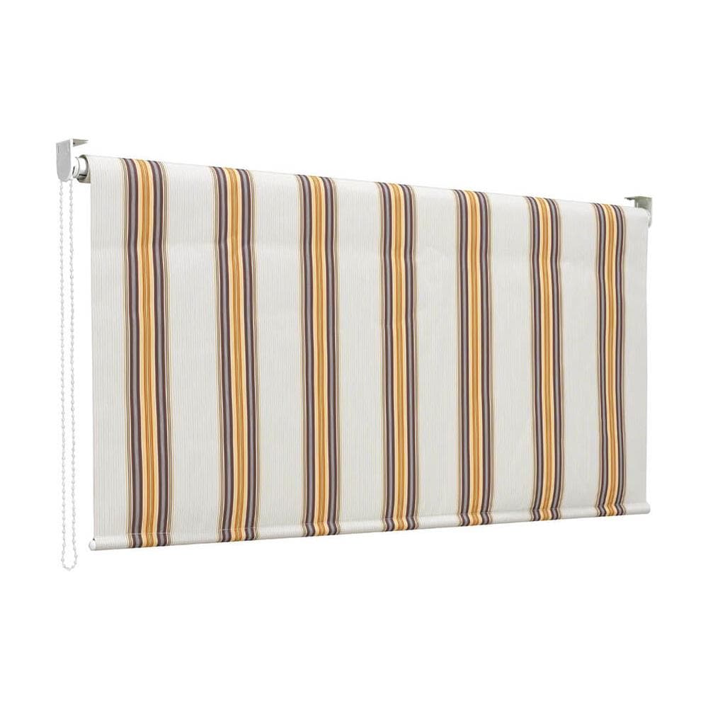 Tenda Da Sole A Caduta Con Rullo. Colore Riga Beige - Foto 5