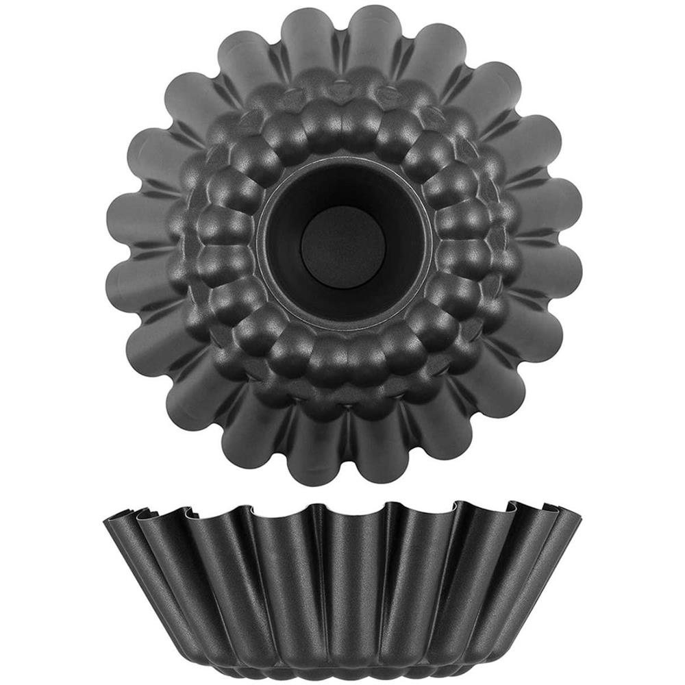 Forma Torta Margherita / babà  H. 9 Cm In Alluminio Antiaderente - Foto 3