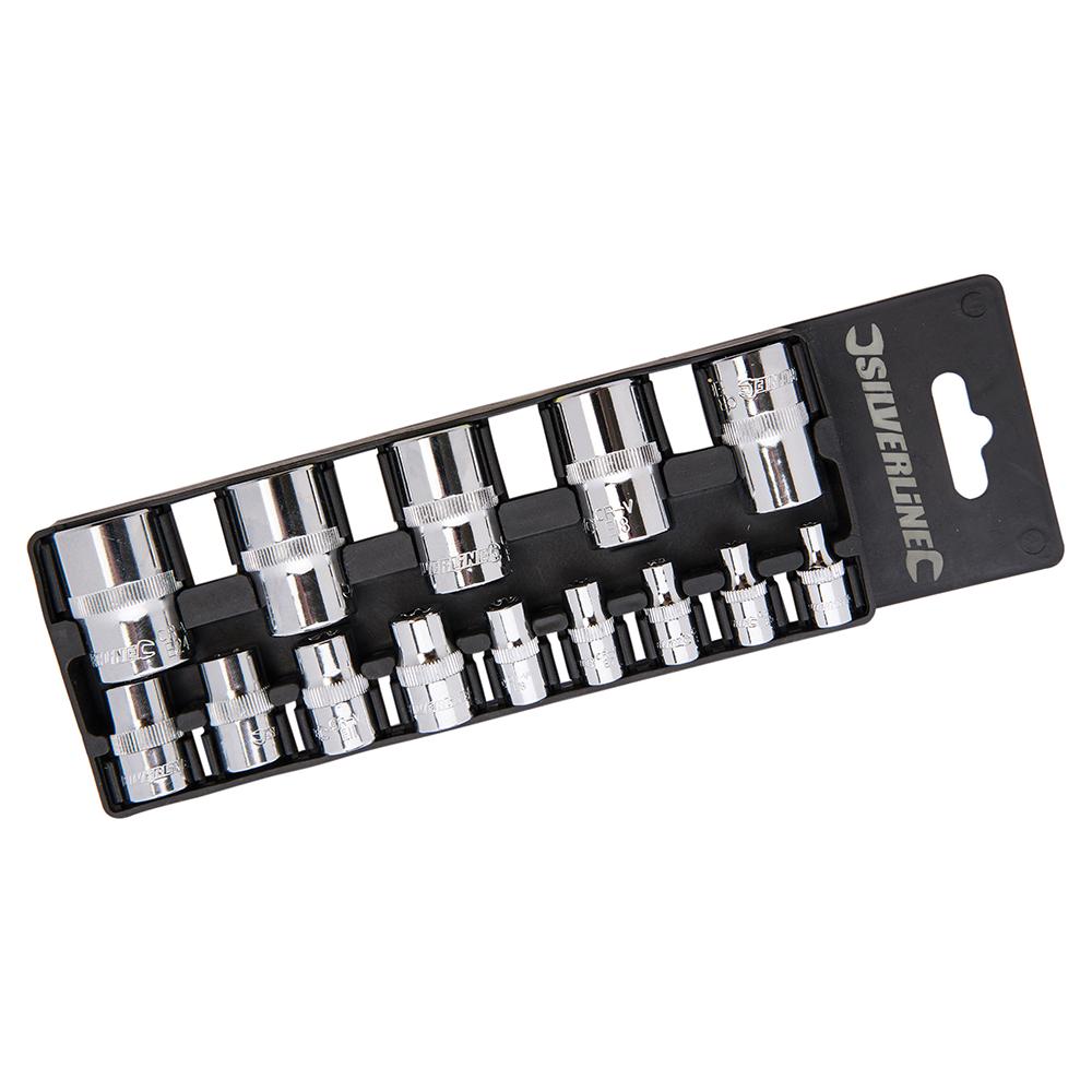 Set Di Bussole Inserti Torx Per Chiavi A Tubo 14 Pezzi - Foto 2