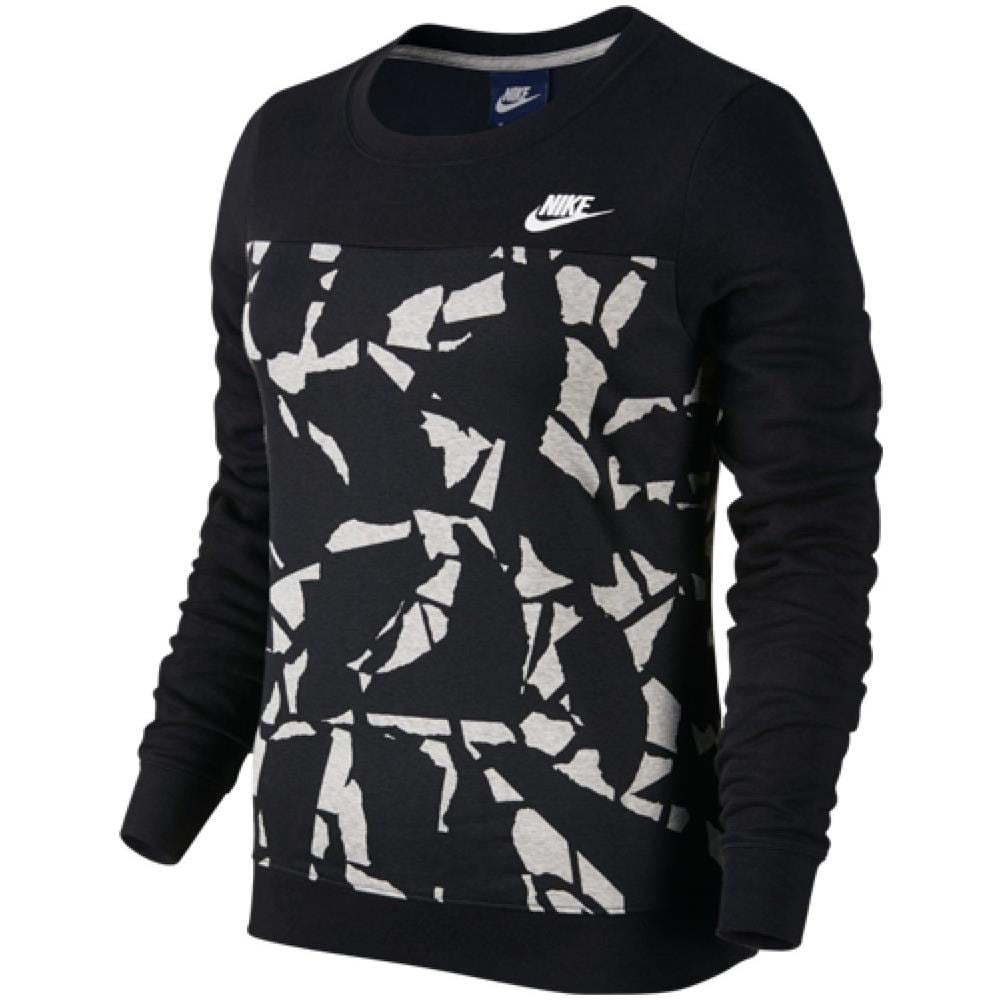 Felpa Donna Sportswear Crew M Nero Fantasia - Foto 1