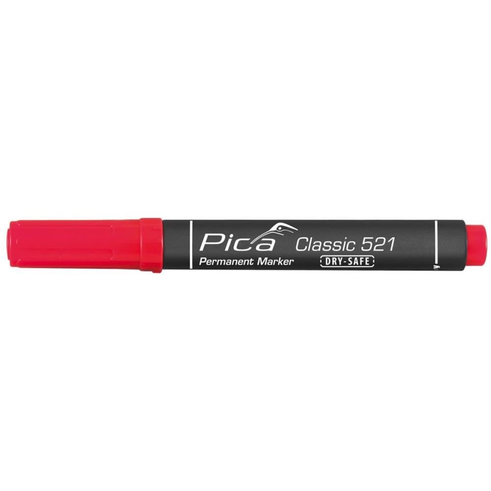 Pennarello Indelebile Punta A Scalpello Dry Safe 2-6 Mm Rosso - Foto 1