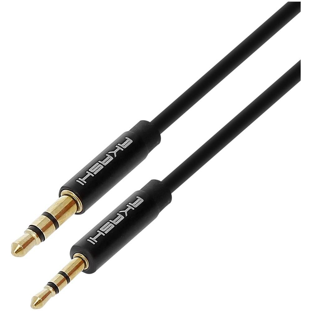 Cavo Audio Stereo Jack Da 2,5 Mm A 3,5 Mm Maschio-maschio 1 M - Nero - Foto 2