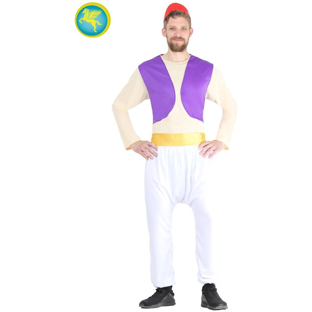 Costume Carnevale Aladino Taglia Media Uomo Vestito Adulto - Foto 1