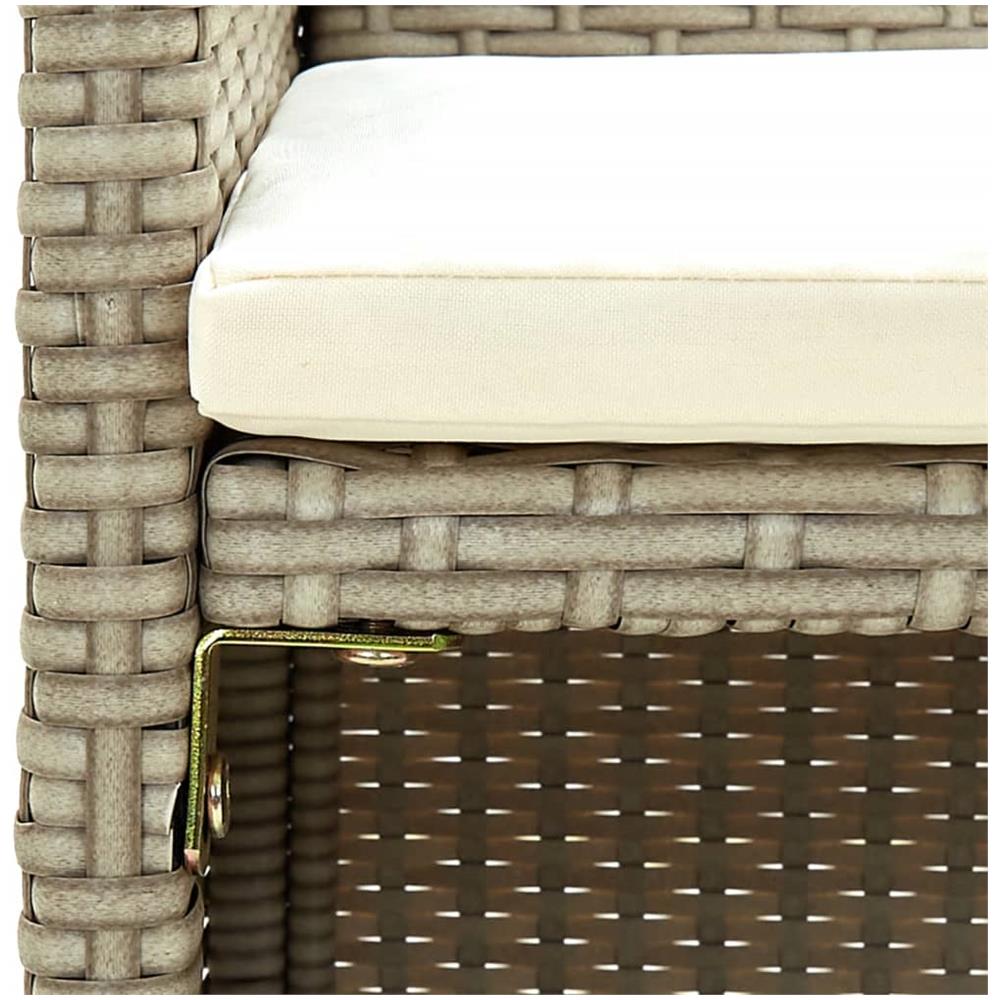 Divano da Giardino a 2 Posti con Cuscini Beige in Polyrattan - Foto 2