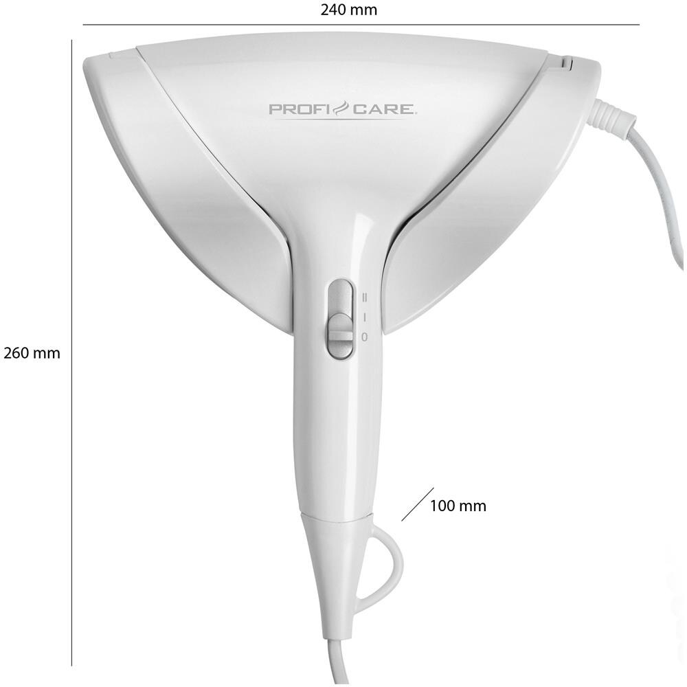 Ht 3044 Asciugacapelli Compatto 2 Livelli Di Temperatura Include Supporto A Parete 1800w - Foto 7