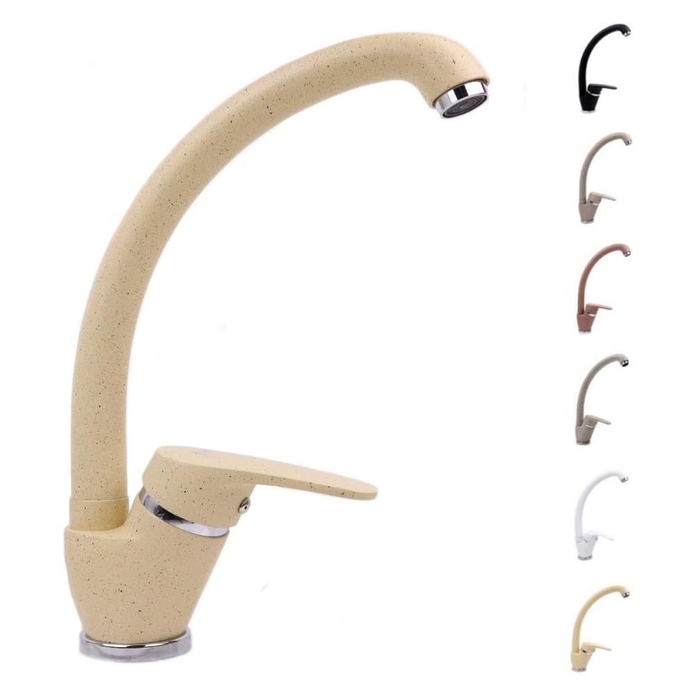 Ogomondo Miscelatore Oslo Orientabile Ottone Colorato Per Lavello Cucina *** Finitura- : Avena 1 - Foto 2