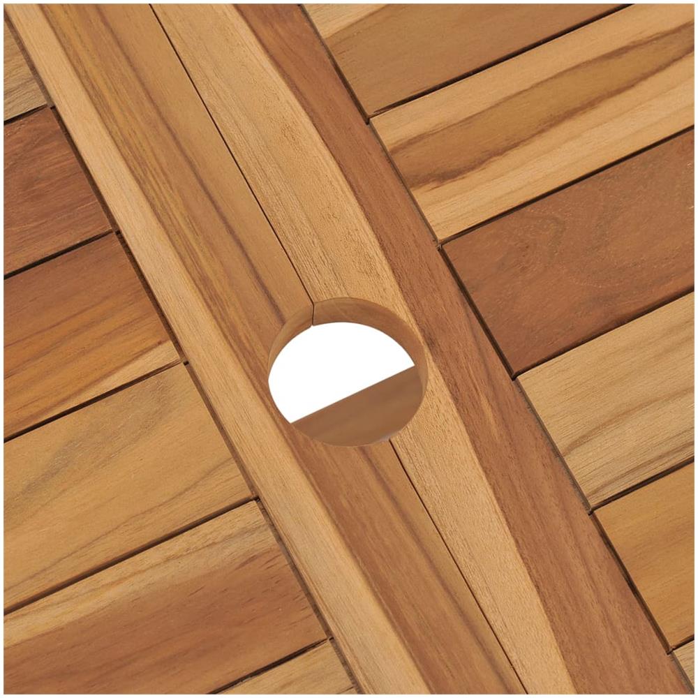 Set Da Pranzo Da Giardino 7 Pz In Legno Massello Di Teak - Foto 3