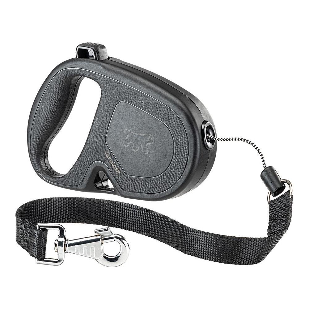 Guinzaglio Allungabile Per Cani Grandi Flippy One Cord L, Cordino Retraibile 5 M, Max 35 Kg, Nero - Foto 1