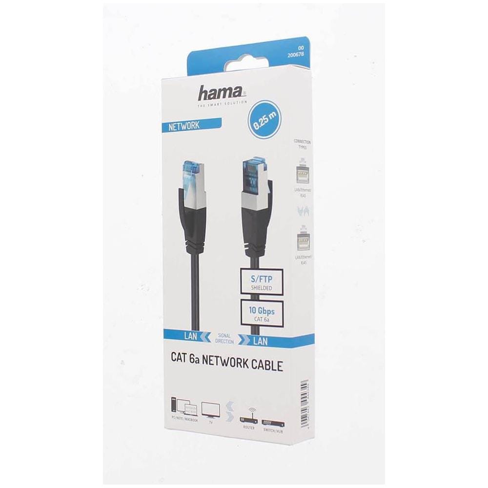 Cavo Di Rete Cat6a S / ftp 0.25m Nero - Foto 2