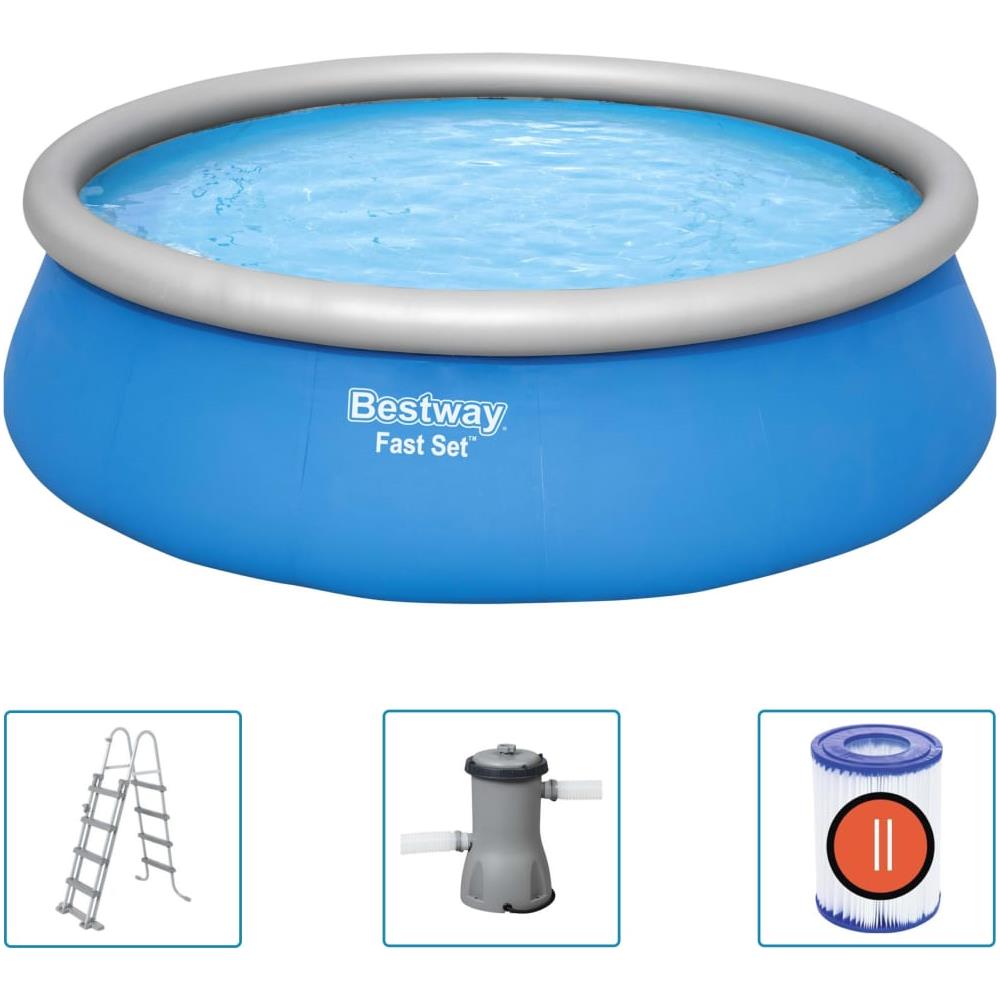 Set per Piscina Gonfiabile Fast Set Rotonda 457x122 cm - Foto 1