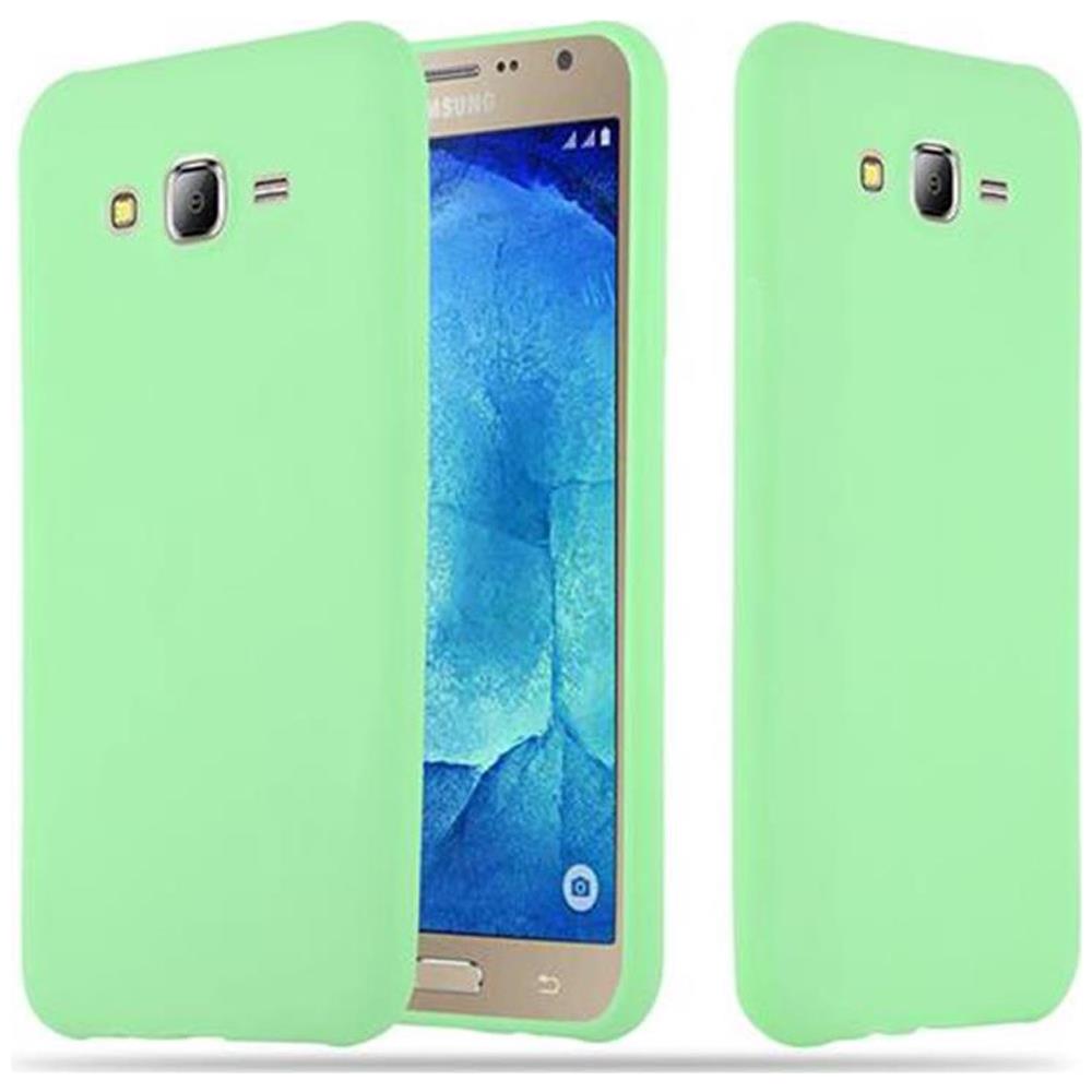 Custodia Compatibile Con Samsung Galaxy J7 2015 In Candy Pastello Verde - Coperchio Protettivo In Silicone Tpu Flessibile - Foto 1