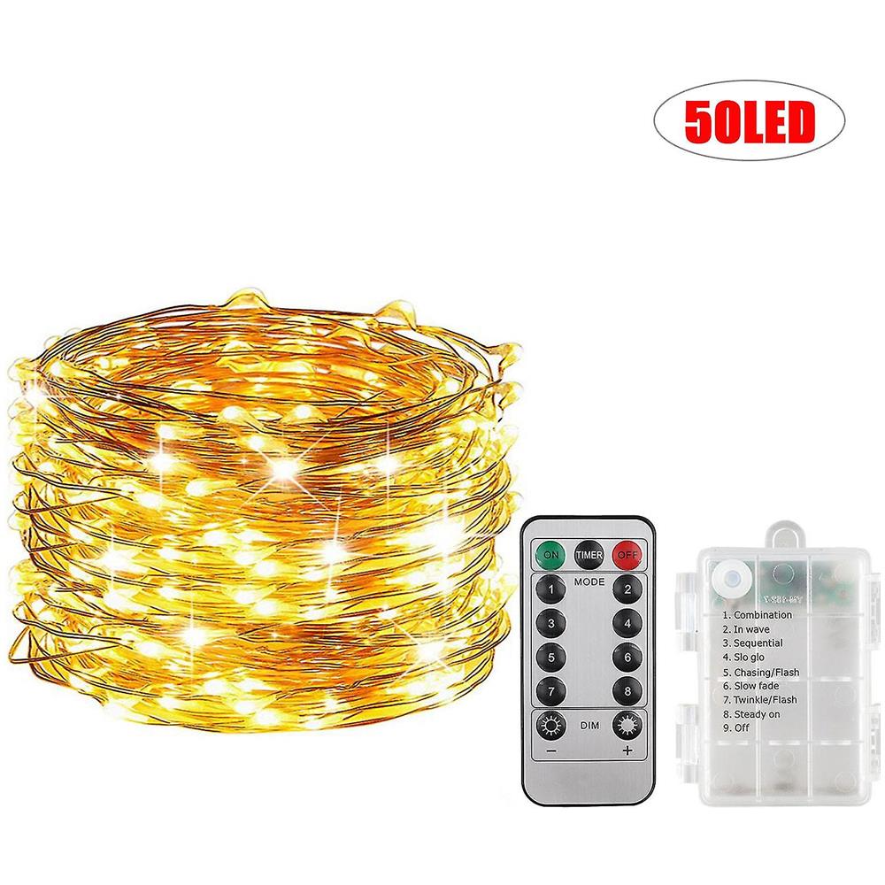 KINGCOO 100 luci solari a LED per esterni, impermeabili, tubo di rame da 10 m, filo di rame, luci a energia solare con telecomando per giardino, matrimoni, feste, decorazioni natalizie (blu
