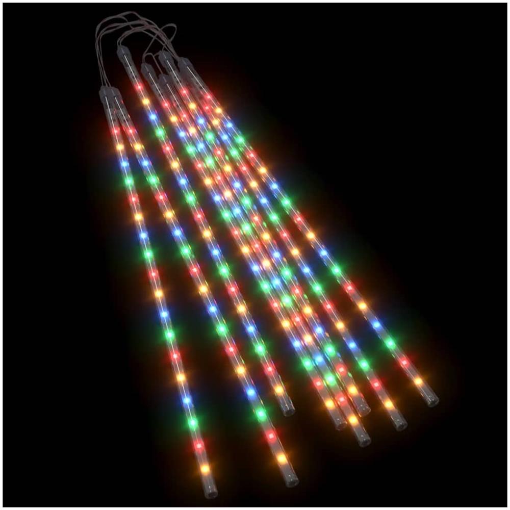 Luci Meteoriche 8 pz 50 cm Colorate 288 LED Interni Esterni - Foto 2