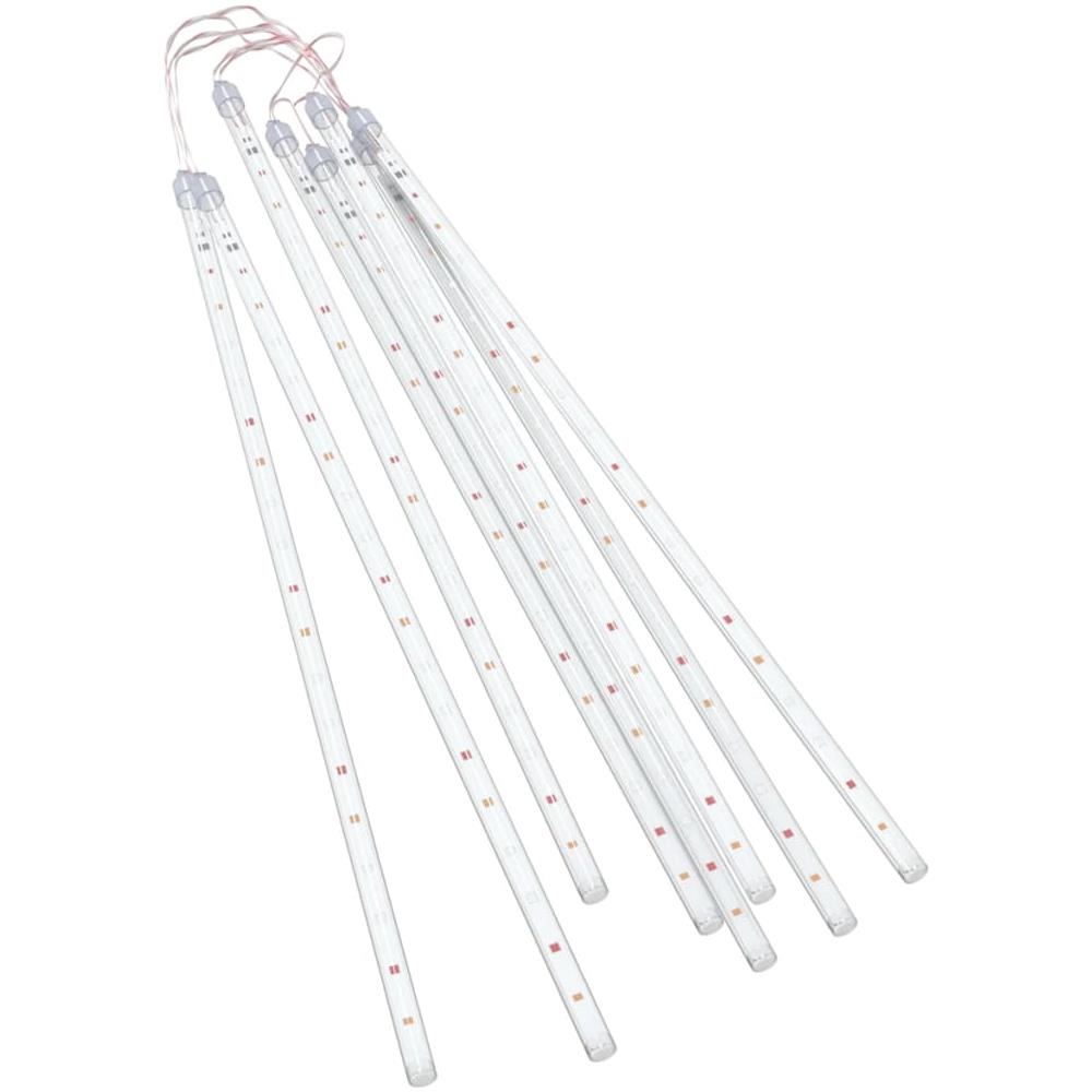 Luci Meteoriche 8 pz 50 cm Colorate 288 LED Interni Esterni - Foto 3
