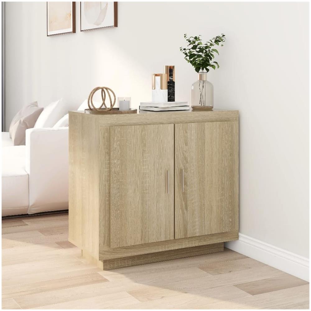 Credenza Rovere Sonoma 80x40x75 cm in Legno Compensato - Foto 1