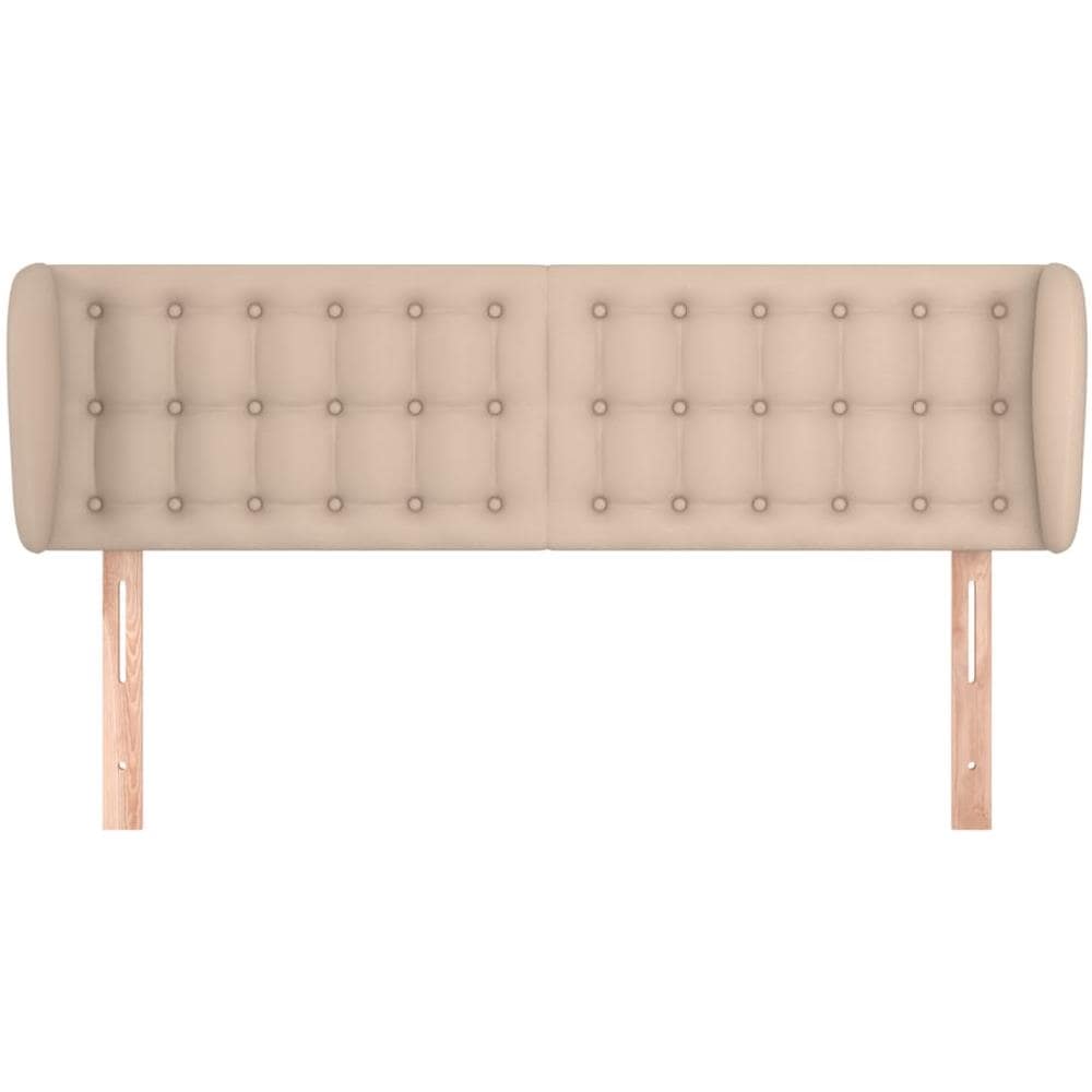 Testiera Ad Orecchio Cappuccino 147x23x78/88 Cm In Similpelle - Foto 3