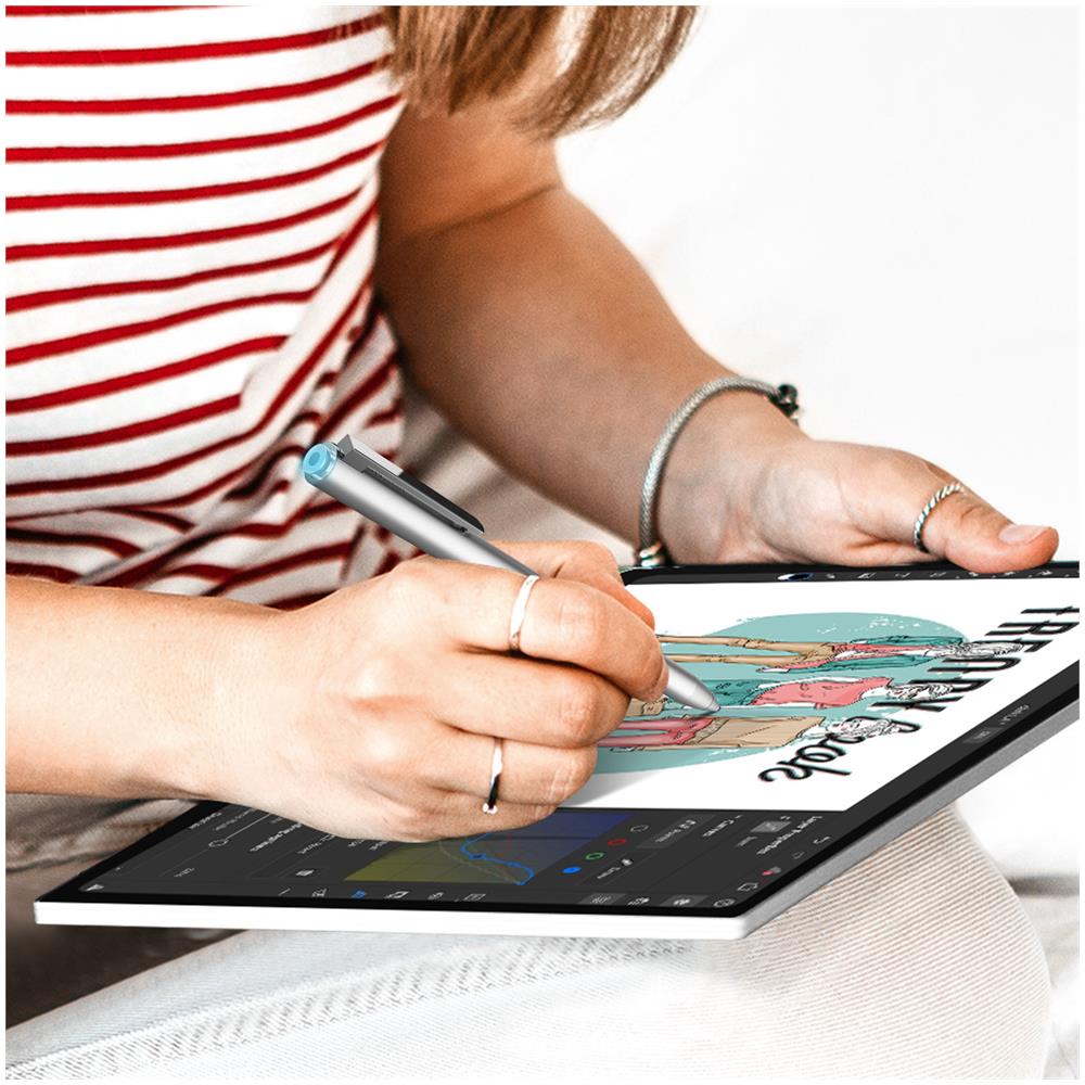 Pennino Universale Alta Precisione Reiezione Palmo Adonit Dash4 Argento Opaco - Foto 2