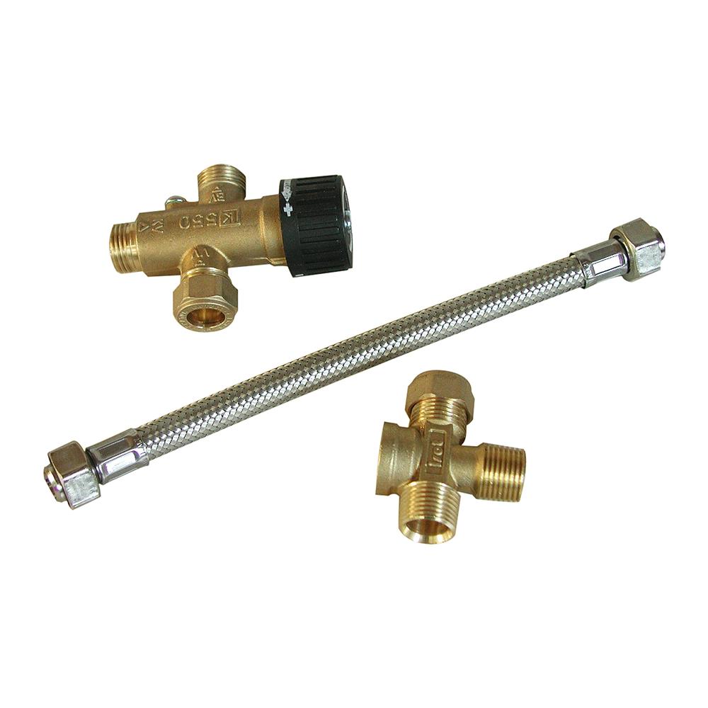 Valvola Miscelatrice, Permette Di Regolare La Temperatura Dellacqua In Uscita. Raccorderia Da 1/2 Pollice. - Foto 1