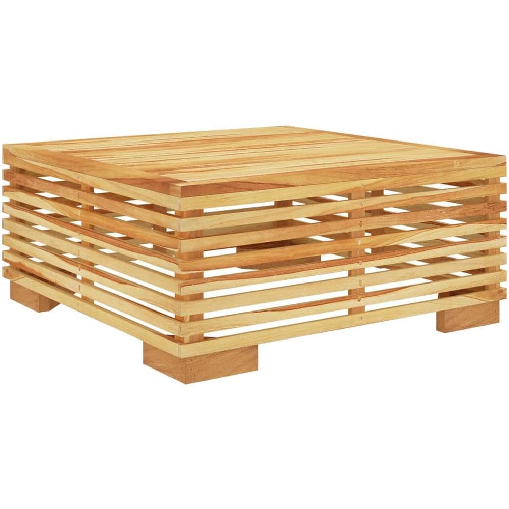 Tavolino da Giardino 69,5x69,5x31 cm in Legno Massello di Teak - Foto 2