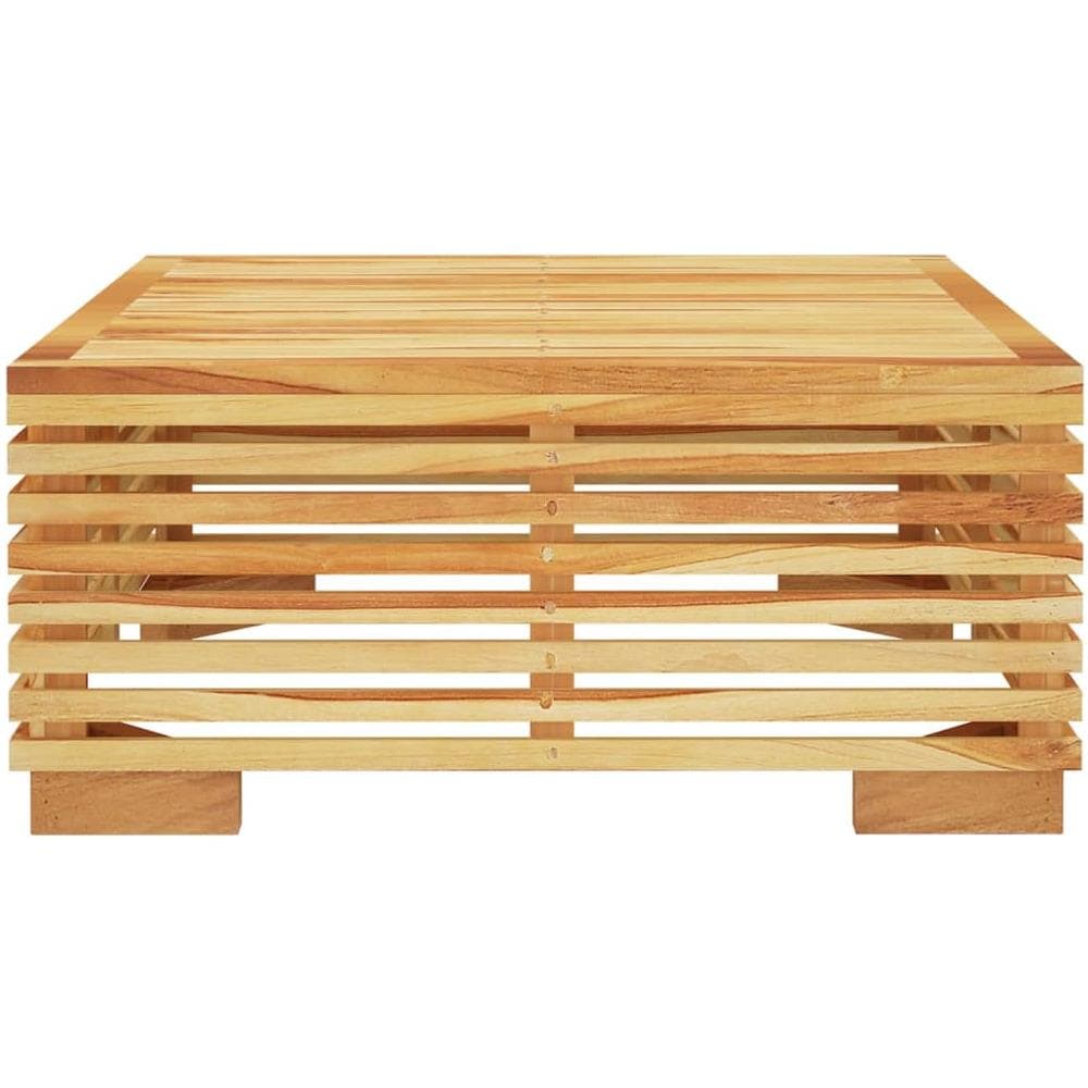Tavolino da Giardino 69,5x69,5x31 cm in Legno Massello di Teak - Foto 3