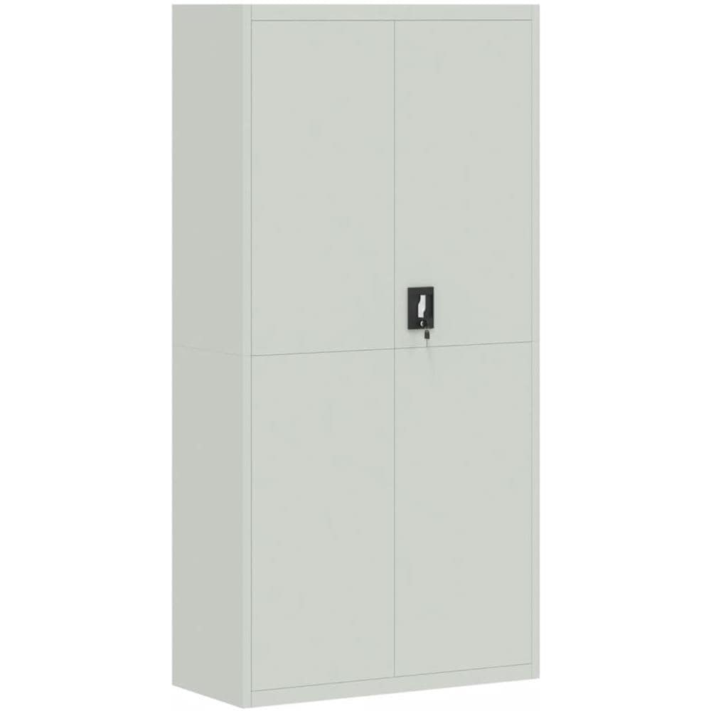 Armadio Classificatore Grigio Chiaro 90x40x180 cm in Acciaio - Foto 2