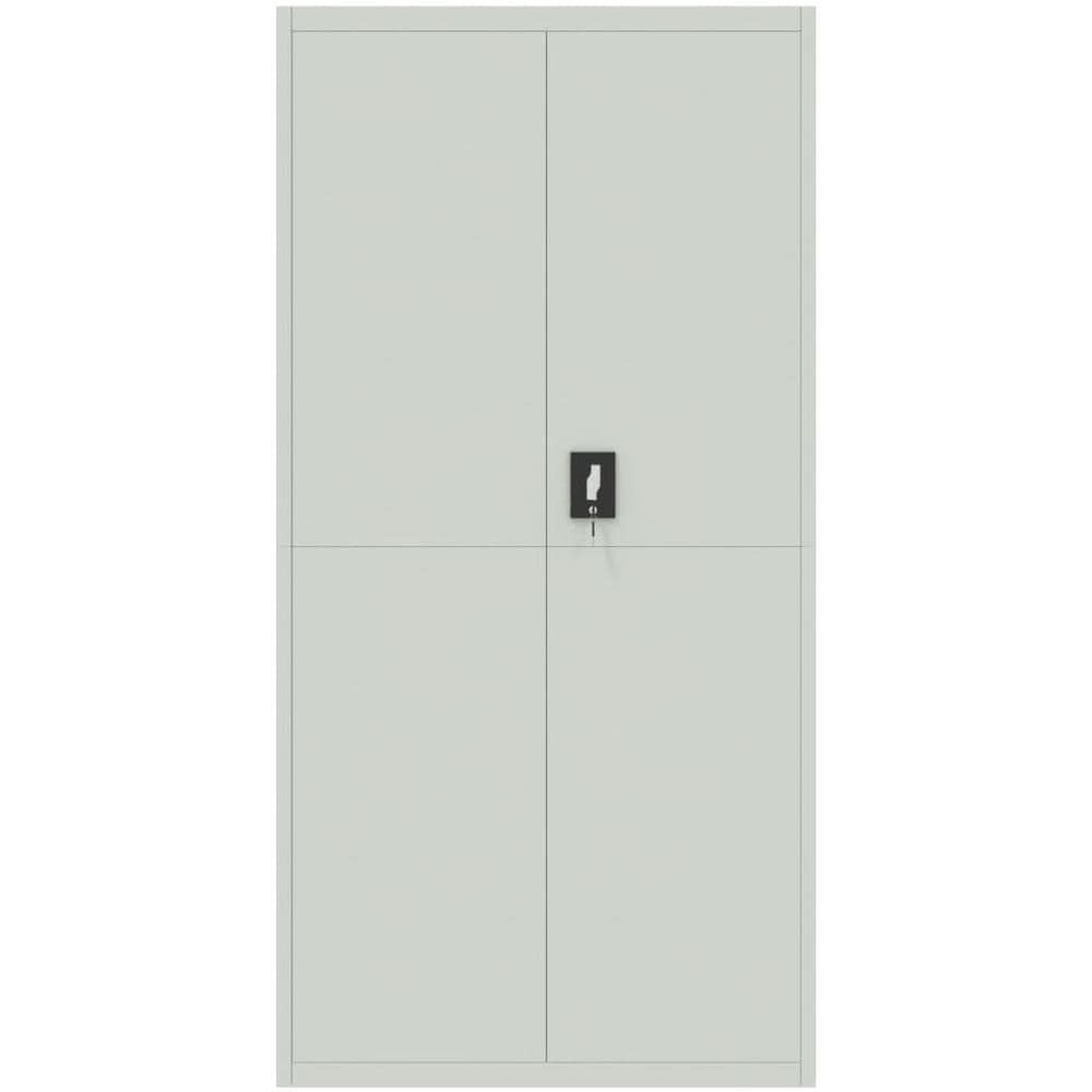 Armadio Classificatore Grigio Chiaro 90x40x180 cm in Acciaio - Foto 3