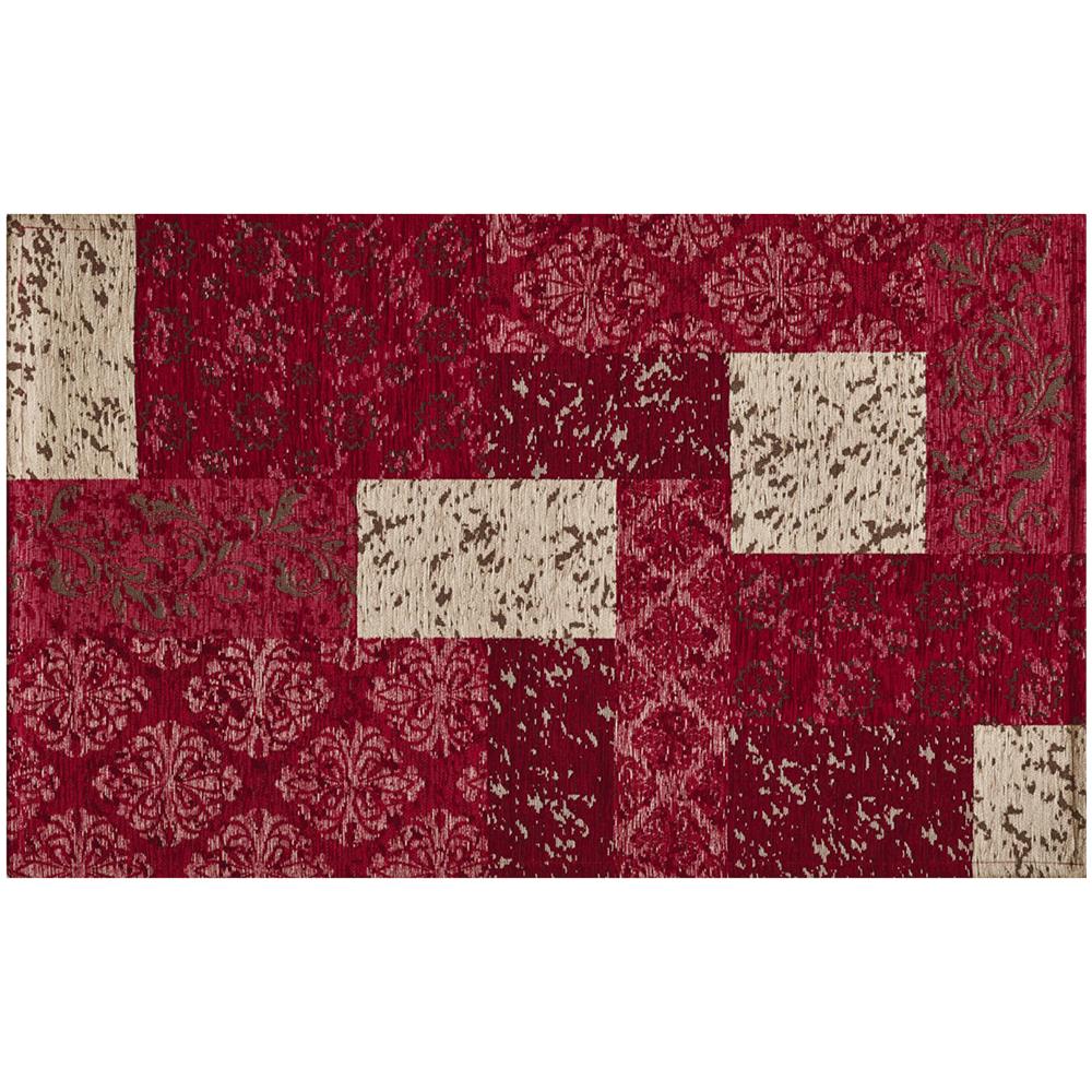 Tappeto Velour Antiscivolo Da Camera E Salotto Disegno Saturno Rosso By Suardi 65x110 cm(Set 2 tappeti) Rosso - Foto 1