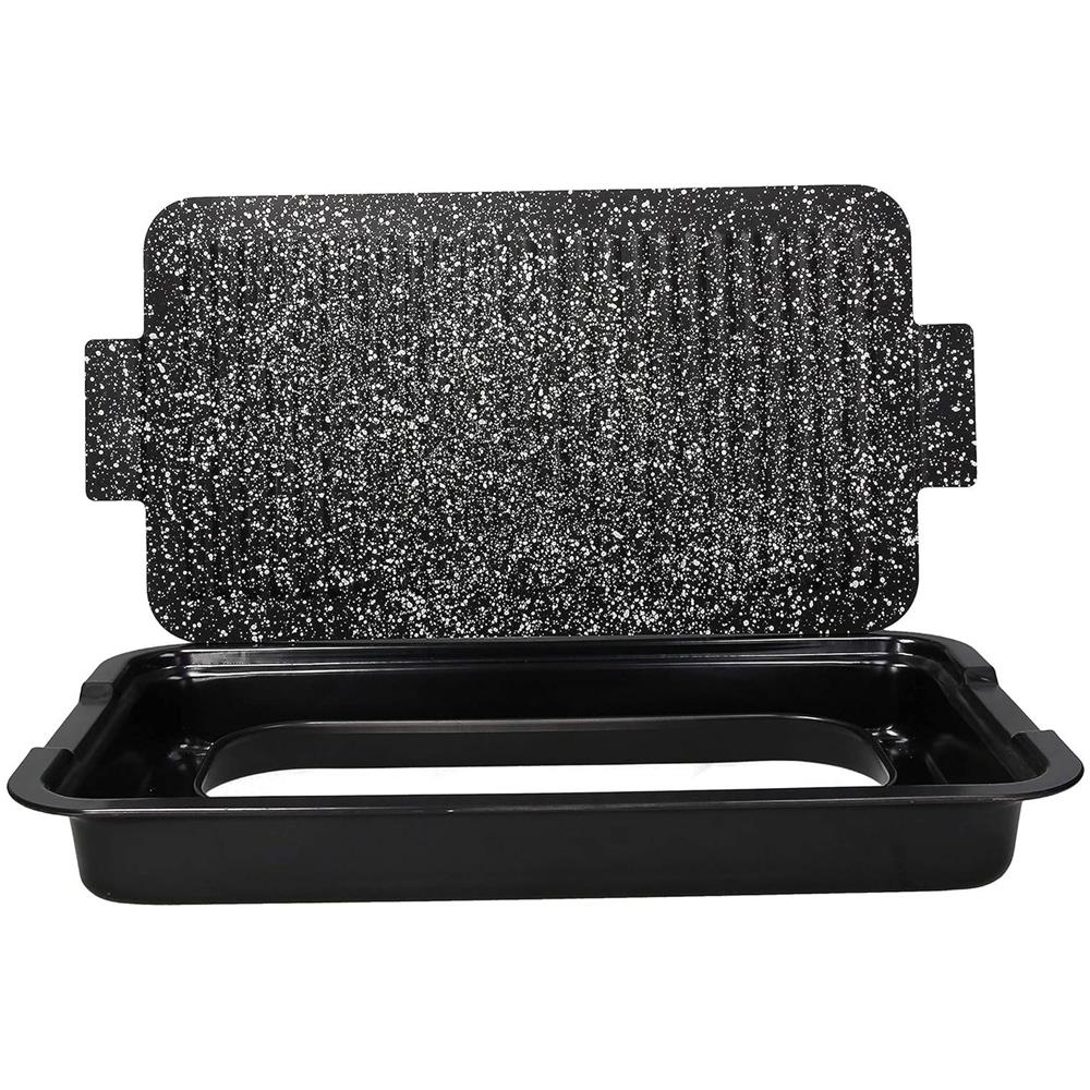 Premium Black Barbecue /grill Rettangolare Cm 45x26, Alluminio - Foto 1