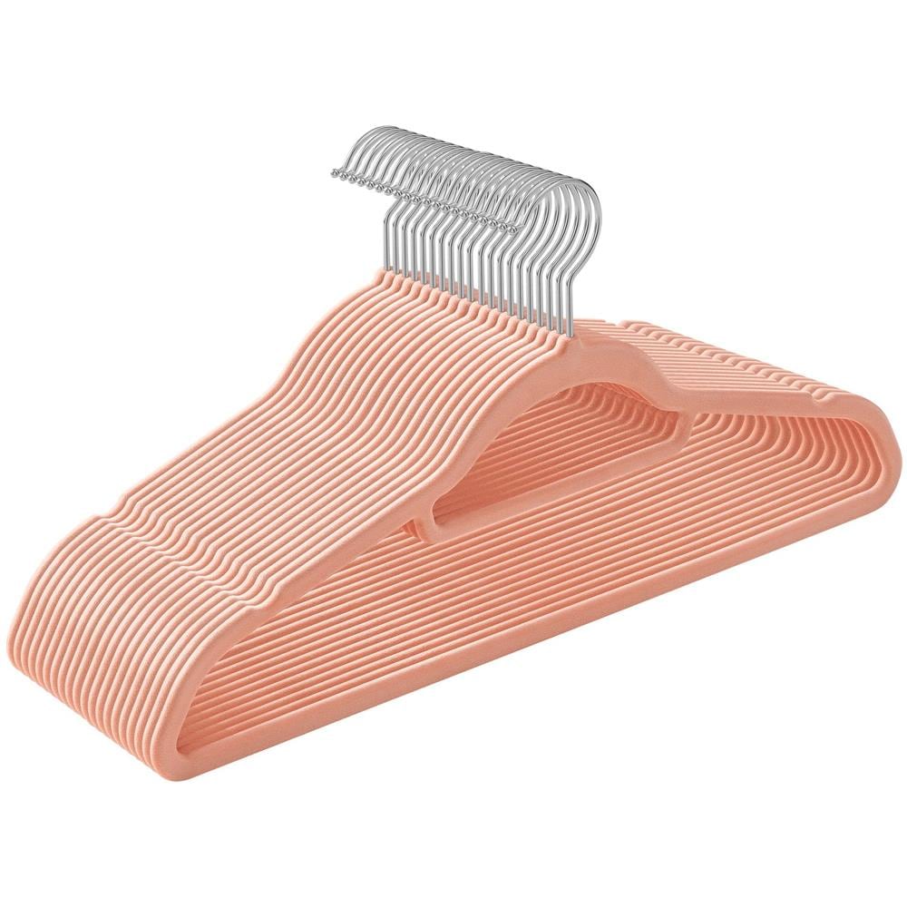 Grucce in velluto rosa per organizzare il guardaroba - CRF20PK x20 - Foto 1