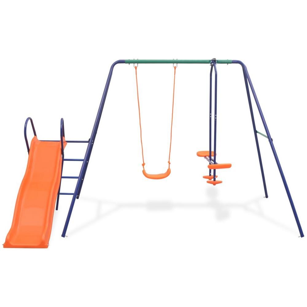 Set Altalene con Scivolo e 3 Sedili Arancione - Foto 2