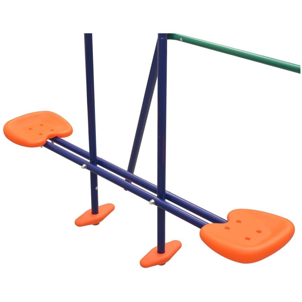 Set Altalene con Scivolo e 3 Sedili Arancione - Foto 7