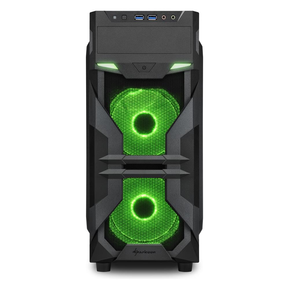 Case PC VG7-W Middle Tower ATX / Micro ATX / Mini-ITX 2 Porte USB 3.0 Colore Nero (Finestrato)  - Foto 2