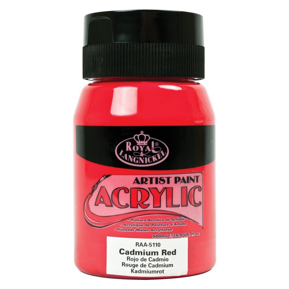 Raa-5110 - Vernice Acrilica""essentials"", Da 500 Ml, Colore: Rosso Cadmio - Foto 1