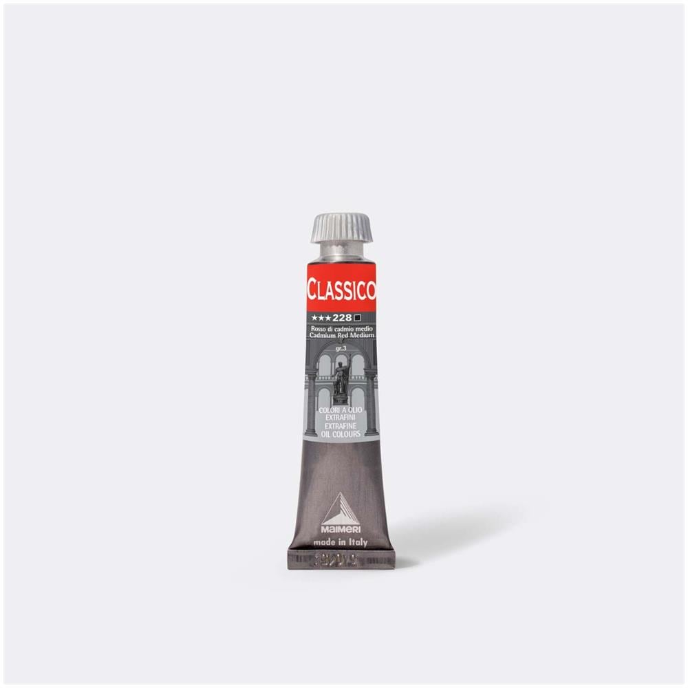 Olio Classico Rosso Di Cadmio Medio 20 Ml- 3pz - Foto 1