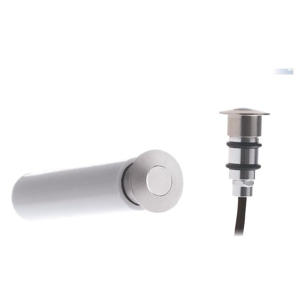 Incasso Led Barret Nikel 1w 3,5v Dc 80lm 3000k Ip67 2,4x8cm - Foto 1