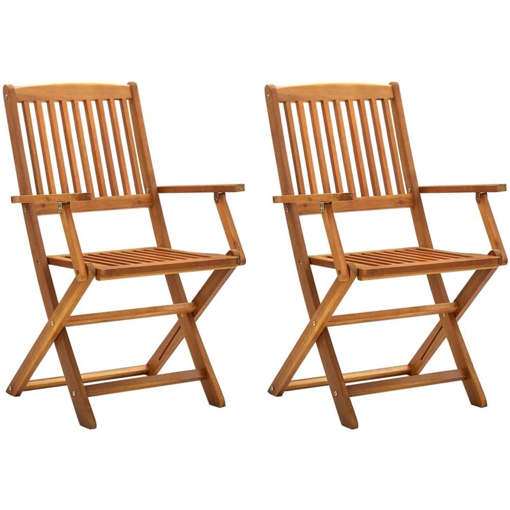 Set Da Balcone Con 2 Sedie Da Giardino Regolabili In Legno Di Acacia E Cuscini Bianco Sporco Amantea - Foto 11