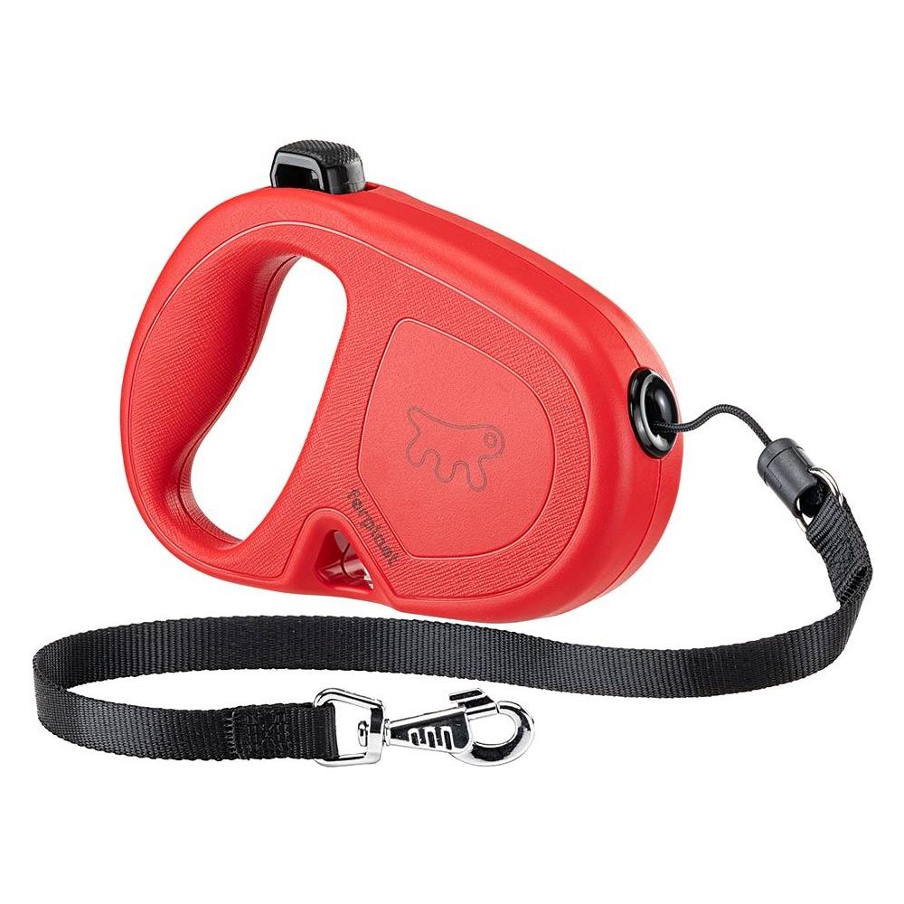 Guinzaglio Allungabile Per Cani Medio Grandi Flippy One Cord M, Cordino Retraibile 5 M, Max 20 Kg, Rosso - Foto 1